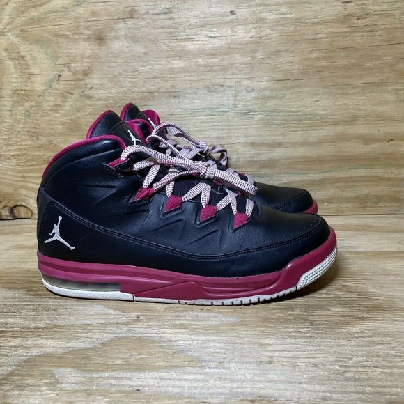 Jordan Shoes - Jordan Air Deluxe Shoes Youth Size 9.5 Black Sport Fuchsia Basketball Sneakers *